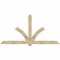 Ekena Millwork Redmond Rough Sawn Timber Gable Bracket, Douglas Fir, 108"W x 54"H x 2"D x 6"F, 12/12 Pitch GBW108X54X0206RED00RDF - alternate 1